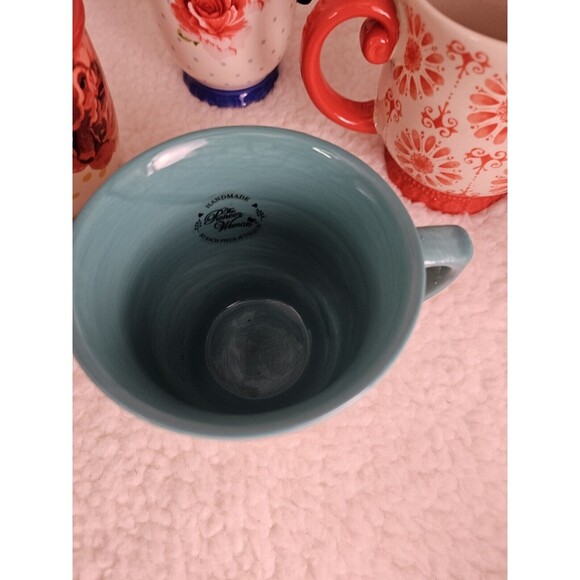 Set of 4 Pioneer Woman Large Country Garden Coffee Mugs /Cups - Picture 2 of 13